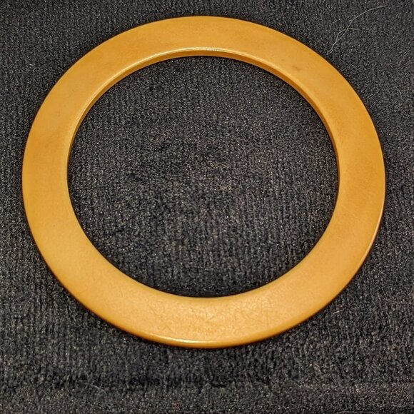 Bakelite 1940s Butterscotch Thin Bangle Vintage Bracelet - Picture 1 of 9